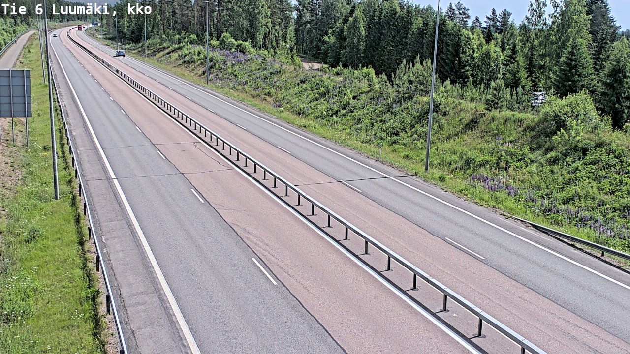 Kelikamerat Kuva Tie 6 Luumäki, kirkko, Luumäki, Etelä-Karjala