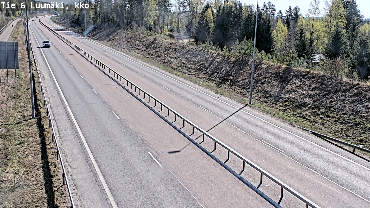 Weather Camera Image Road 6 Luumäki, kirkko, Luumäki, Etelä-Karjala
