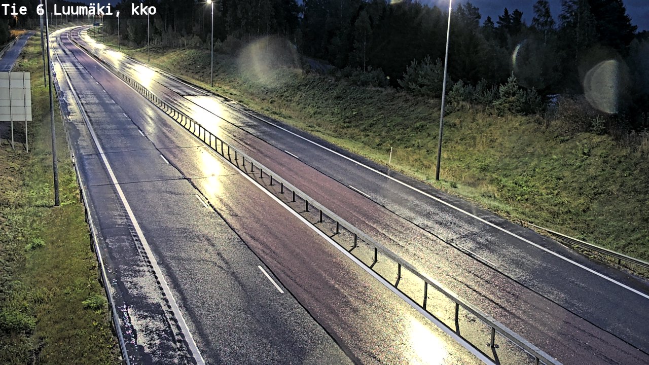 Weather Camera Image Road 6 Luumäki, kirkko, Luumäki, Etelä-Karjala