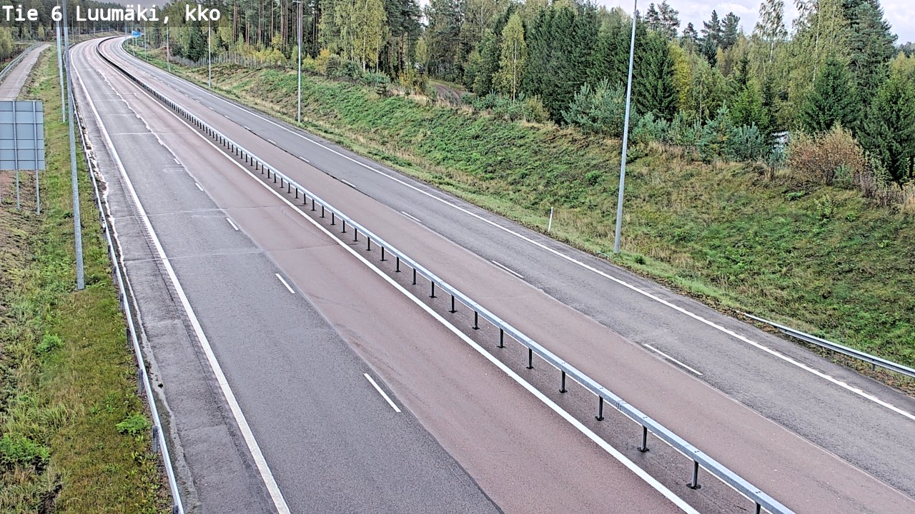 Weather Camera Image Road 6 Luumäki, kirkko, Luumäki, Etelä-Karjala