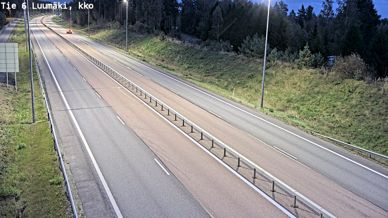 Weather Camera Image Road 6 Luumäki, kirkko, Luumäki, Etelä-Karjala