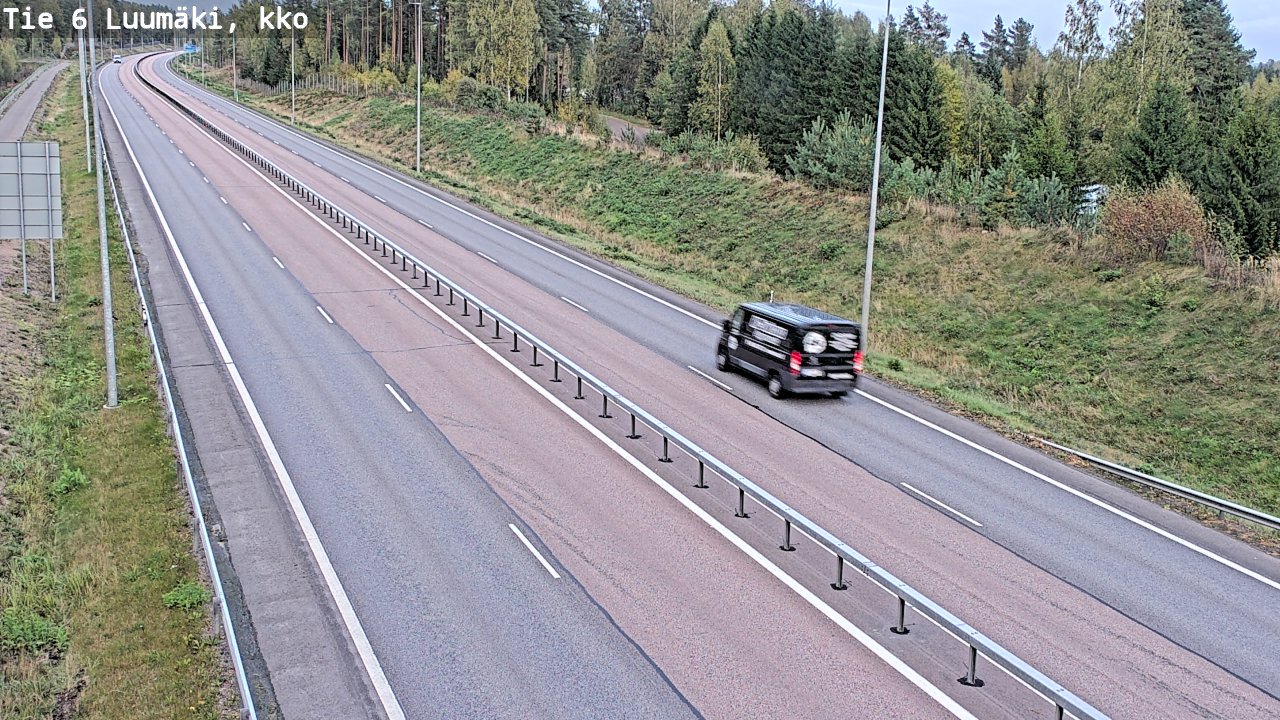 Weather Camera Image Road 6 Luumäki, kirkko, Luumäki, Etelä-Karjala