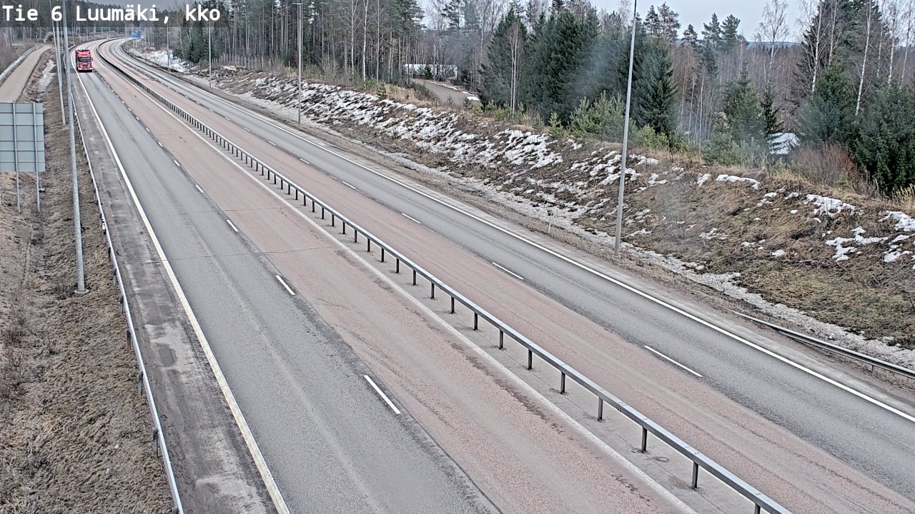 Weather Camera Image Väg 6 Luumäki, kirkko, Luumäki, Etelä-Karjala