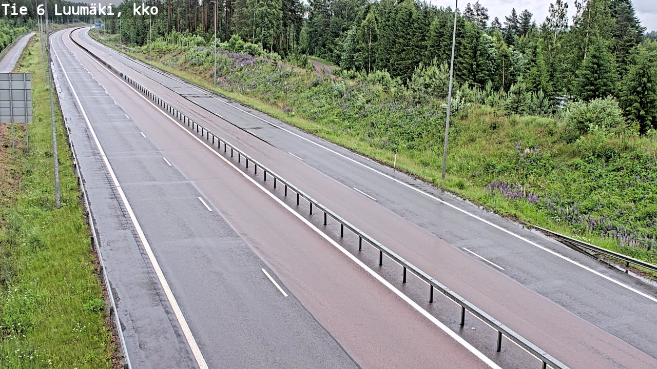 Kelikamerat Kuva Tie 6 Luumäki, kirkko, Luumäki, Etelä-Karjala