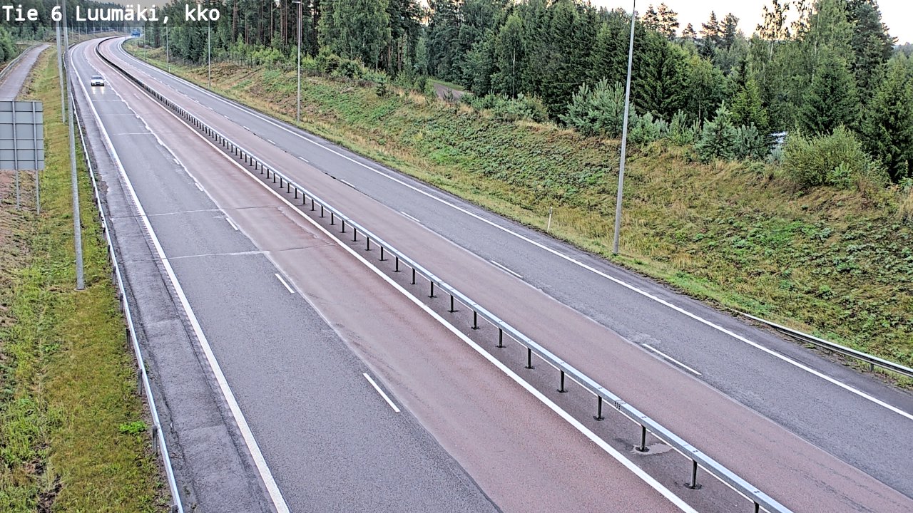 Kelikamerat Kuva Tie 6 Luumäki, kirkko, Luumäki, Etelä-Karjala