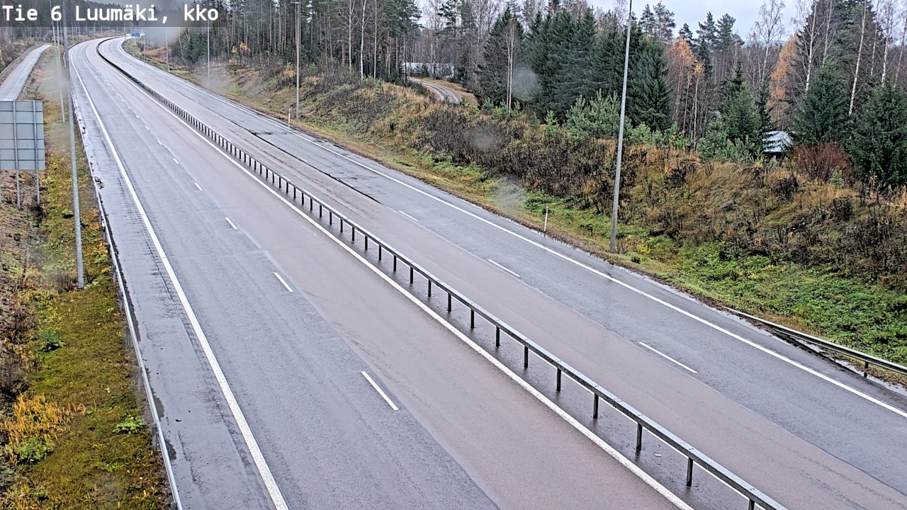 Weather Camera Image Road 6 Luumäki, kirkko, Luumäki, Etelä-Karjala