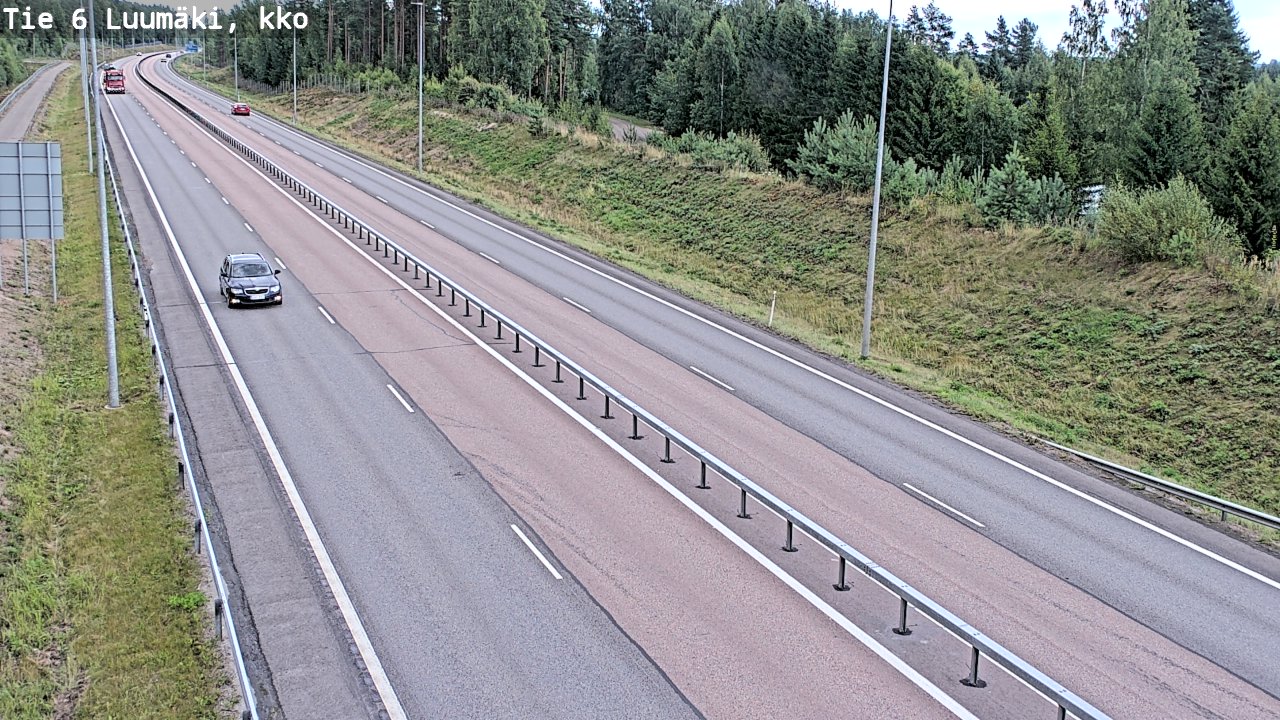 Kelikamerat Kuva Tie 6 Luumäki, kirkko, Luumäki, Etelä-Karjala