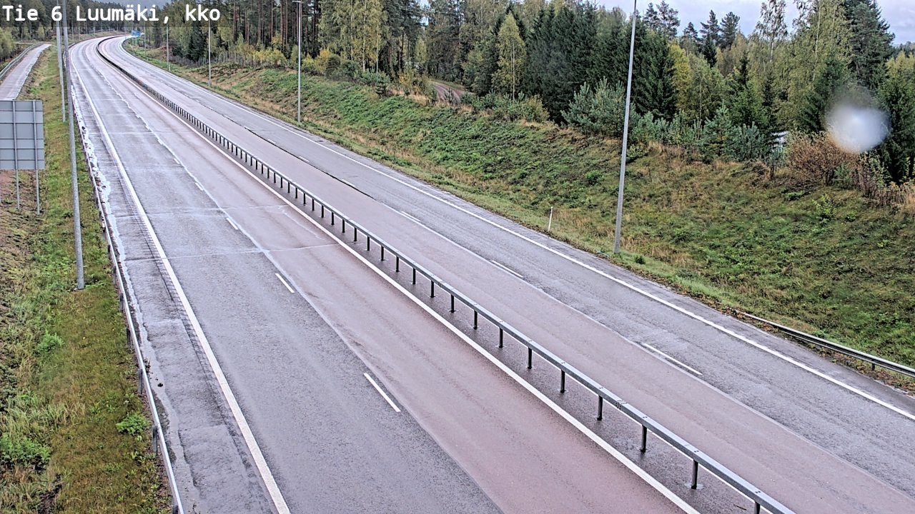 Kelikamerat Kuva Tie 6 Luumäki, kirkko, Luumäki, Etelä-Karjala