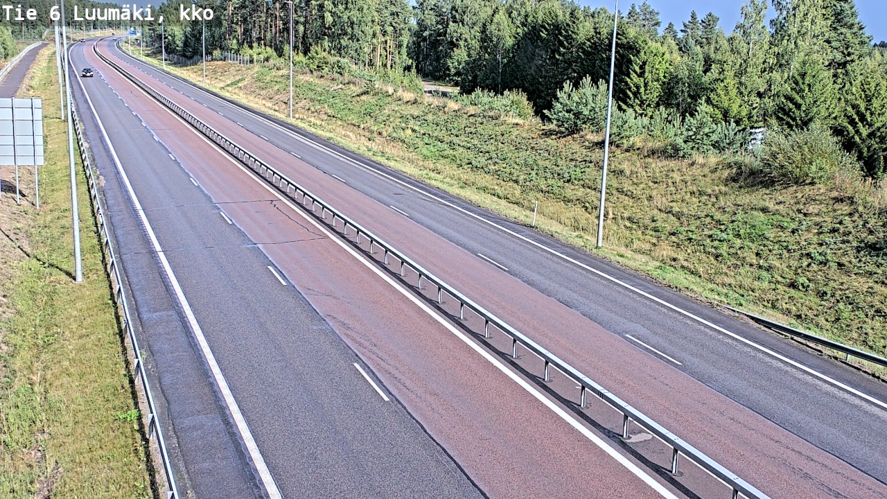 Kelikamerat Kuva Tie 6 Luumäki, kirkko, Luumäki, Etelä-Karjala