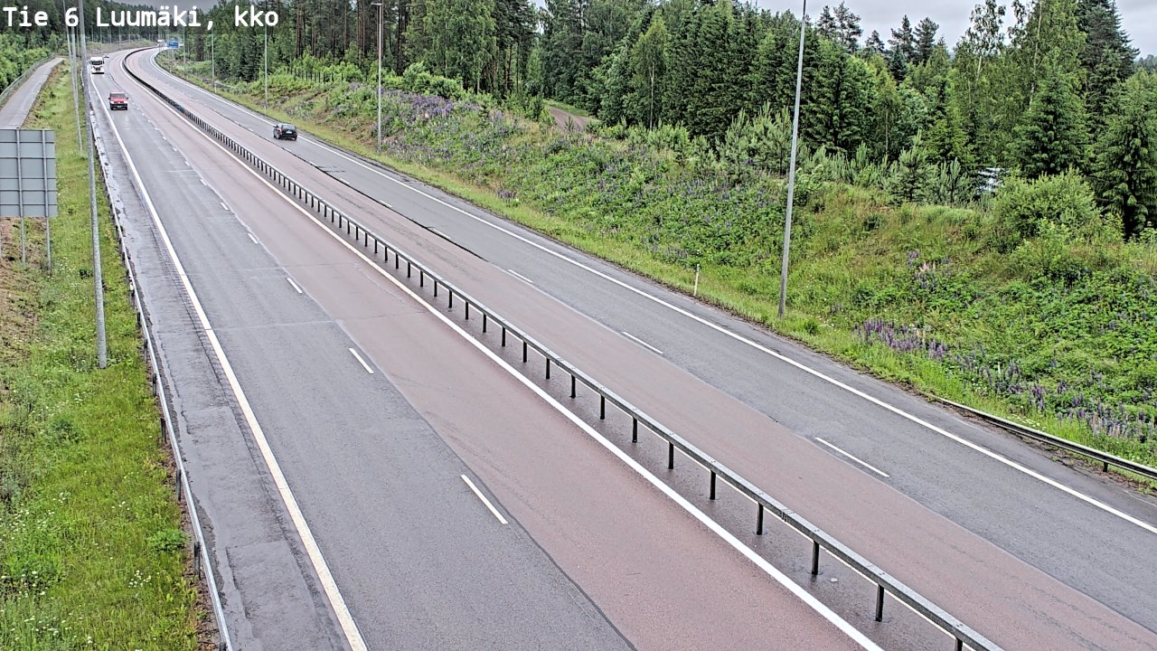 Weather Camera Image Road 6 Luumäki, kirkko, Luumäki, Etelä-Karjala
