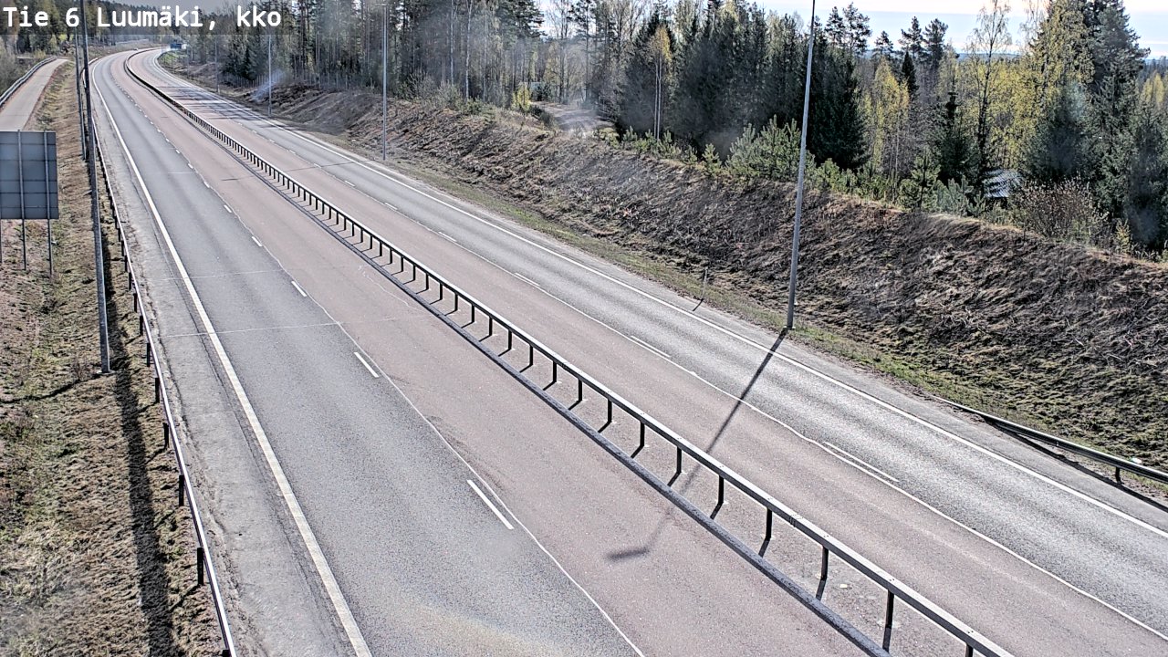 Weather Camera Image Väg 6 Luumäki, kirkko, Luumäki, Etelä-Karjala