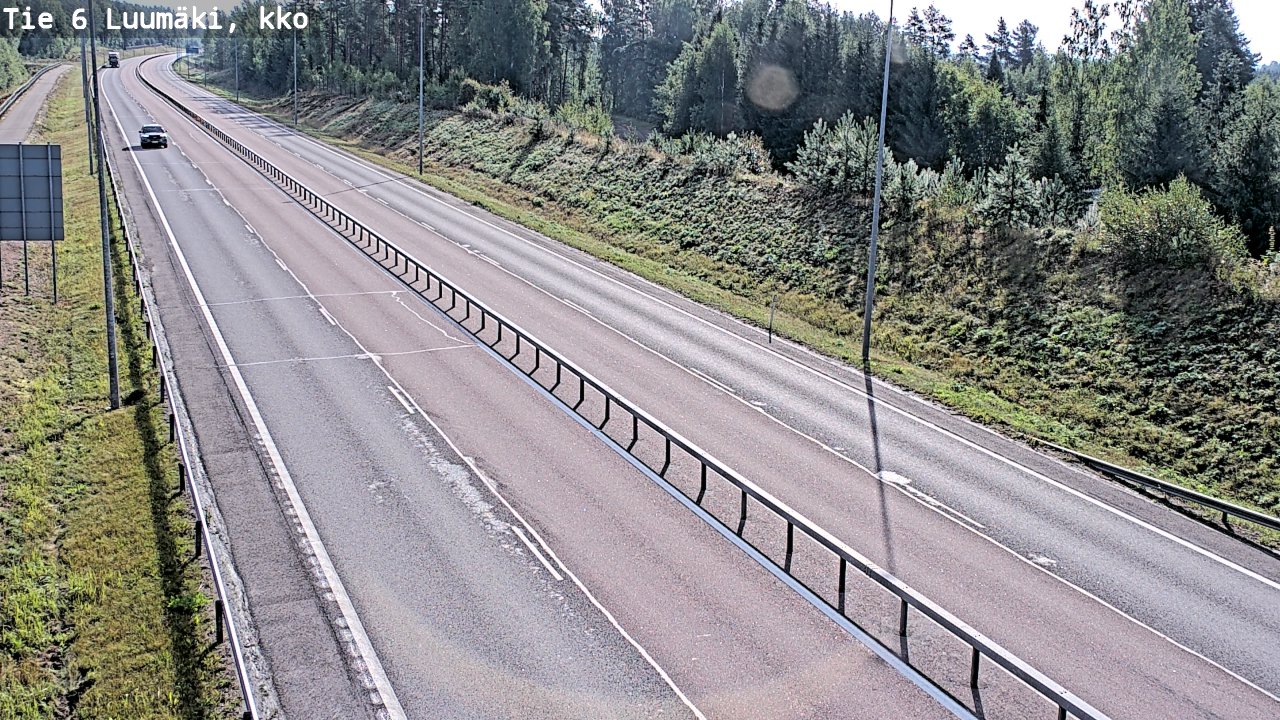 Kelikamerat Kuva Tie 6 Luumäki, kirkko, Luumäki, Etelä-Karjala