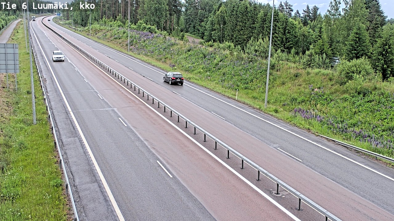 Kelikamerat Kuva Tie 6 Luumäki, kirkko, Luumäki, Etelä-Karjala
