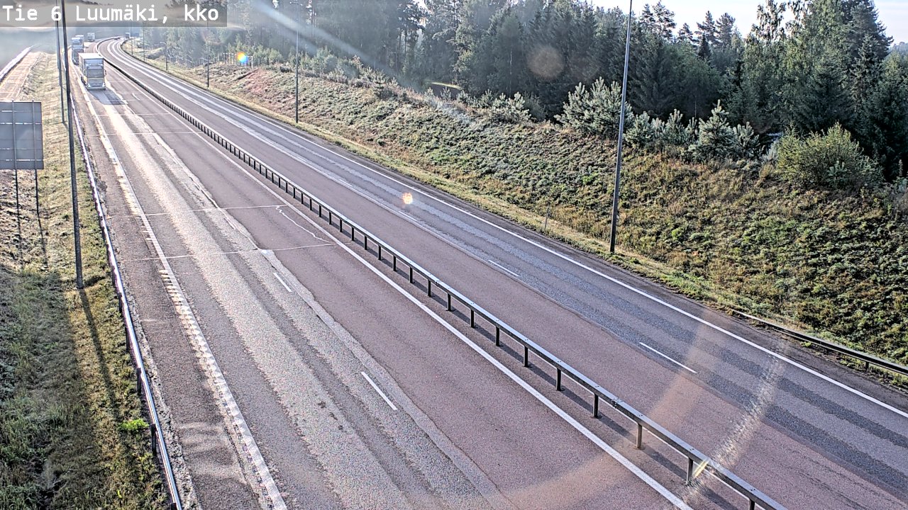 Kelikamerat Kuva Tie 6 Luumäki, kirkko, Luumäki, Etelä-Karjala