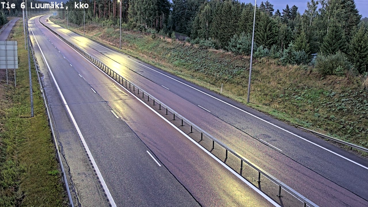 Kelikamerat Kuva Tie 6 Luumäki, kirkko, Luumäki, Etelä-Karjala