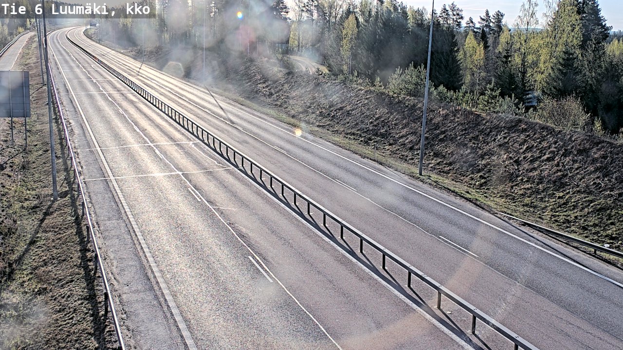 Weather Camera Image Road 6 Luumäki, kirkko, Luumäki, Etelä-Karjala