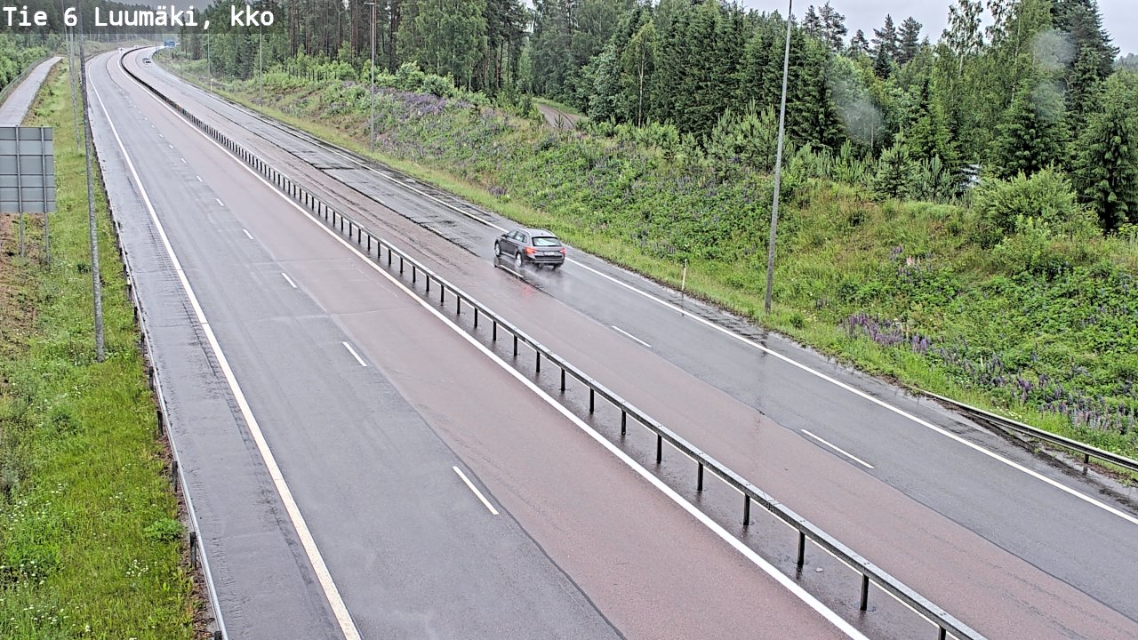 Weather Camera Image Road 6 Luumäki, kirkko, Luumäki, Etelä-Karjala