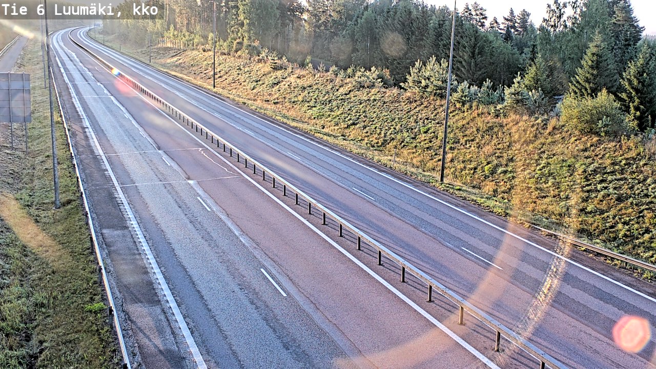 Kelikamerat Kuva Tie 6 Luumäki, kirkko, Luumäki, Etelä-Karjala