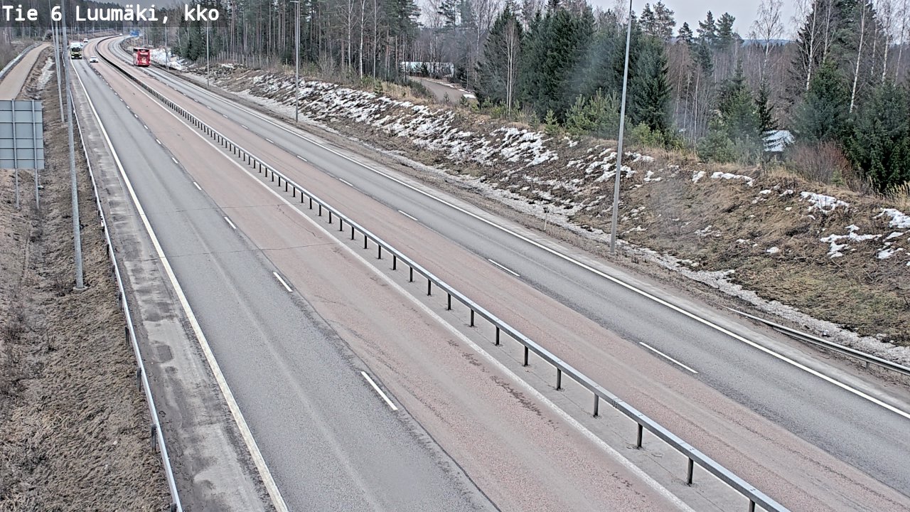 Weather Camera Image Väg 6 Luumäki, kirkko, Luumäki, Etelä-Karjala