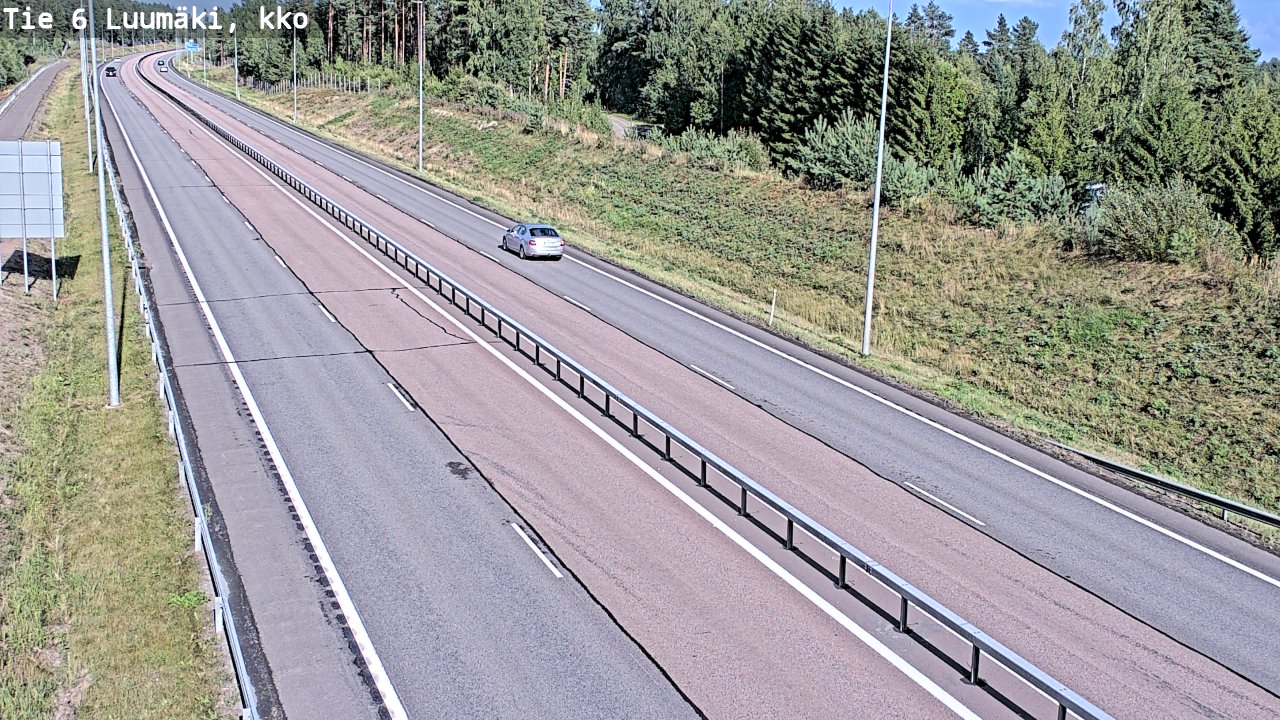 Kelikamerat Kuva Tie 6 Luumäki, kirkko, Luumäki, Etelä-Karjala