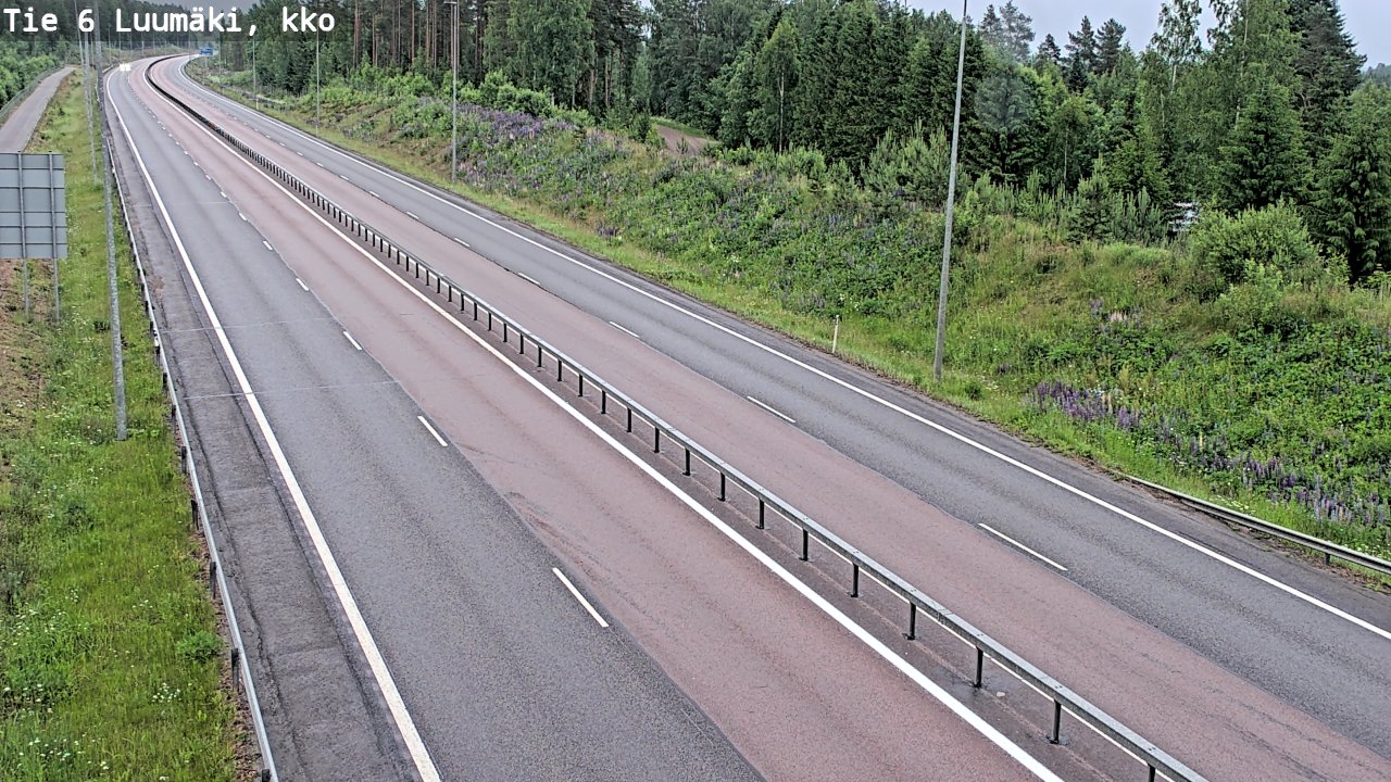 Kelikamerat Kuva Tie 6 Luumäki, kirkko, Luumäki, Etelä-Karjala