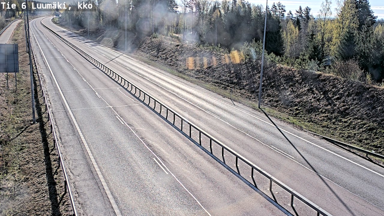 Weather Camera Image Väg 6 Luumäki, kirkko, Luumäki, Etelä-Karjala