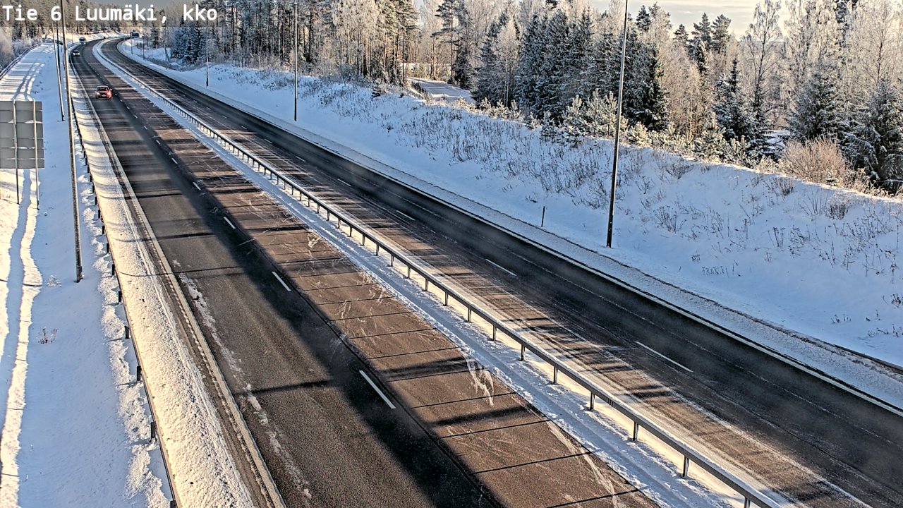 Weather Camera Image Road 6 Luumäki, kirkko, Luumäki, Etelä-Karjala