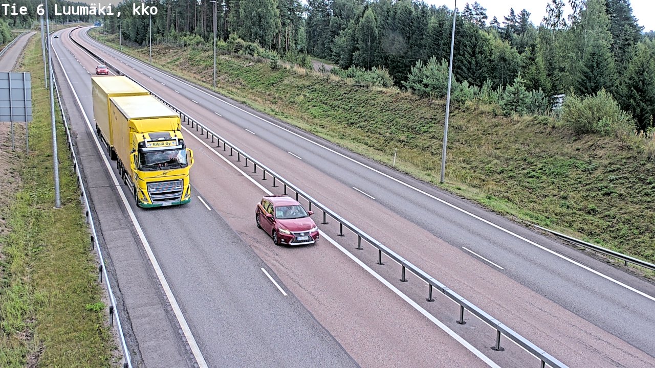 Kelikamerat Kuva Tie 6 Luumäki, kirkko, Luumäki, Etelä-Karjala