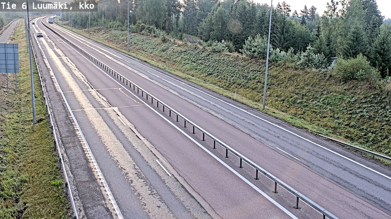 Kelikamerat Kuva Tie 6 Luumäki, kirkko, Luumäki, Etelä-Karjala