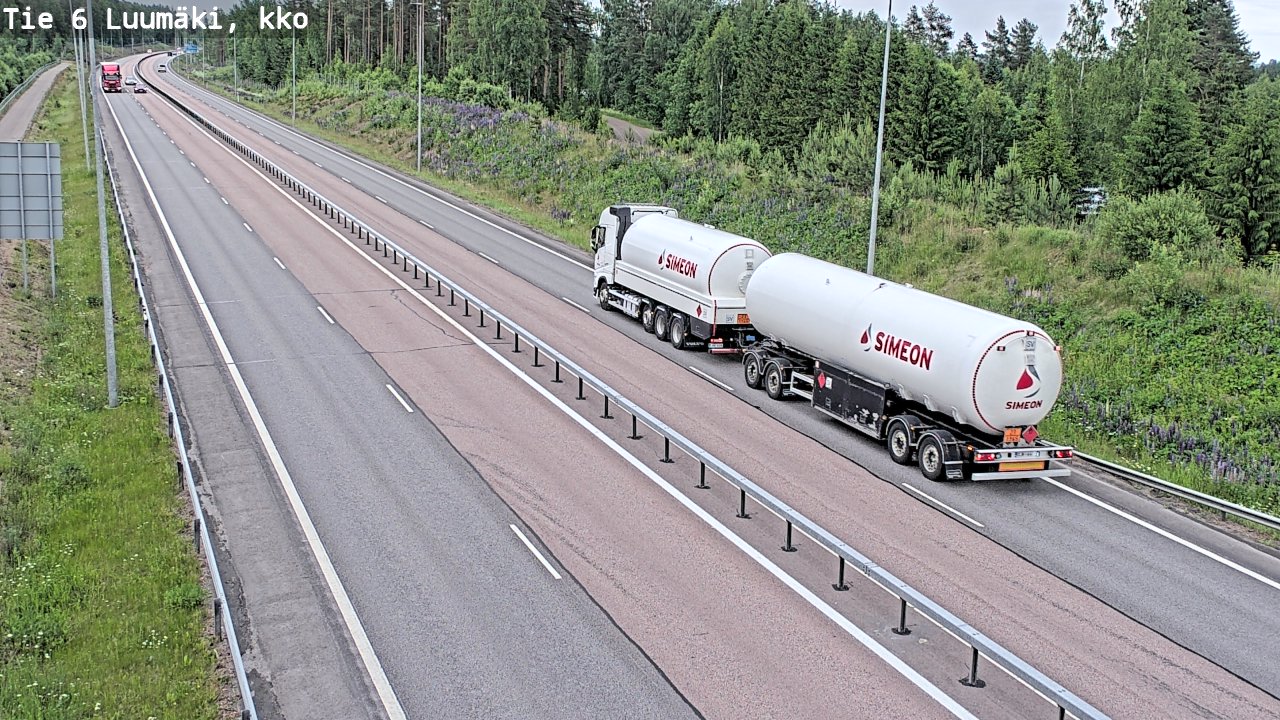 Kelikamerat Kuva Tie 6 Luumäki, kirkko, Luumäki, Etelä-Karjala