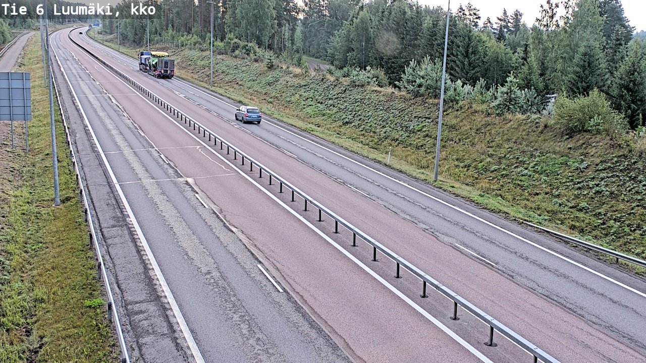 Kelikamerat Kuva Tie 6 Luumäki, kirkko, Luumäki, Etelä-Karjala