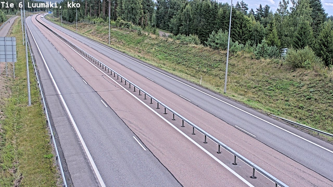 Weather Camera Image Road 6 Luumäki, kirkko, Luumäki, Etelä-Karjala