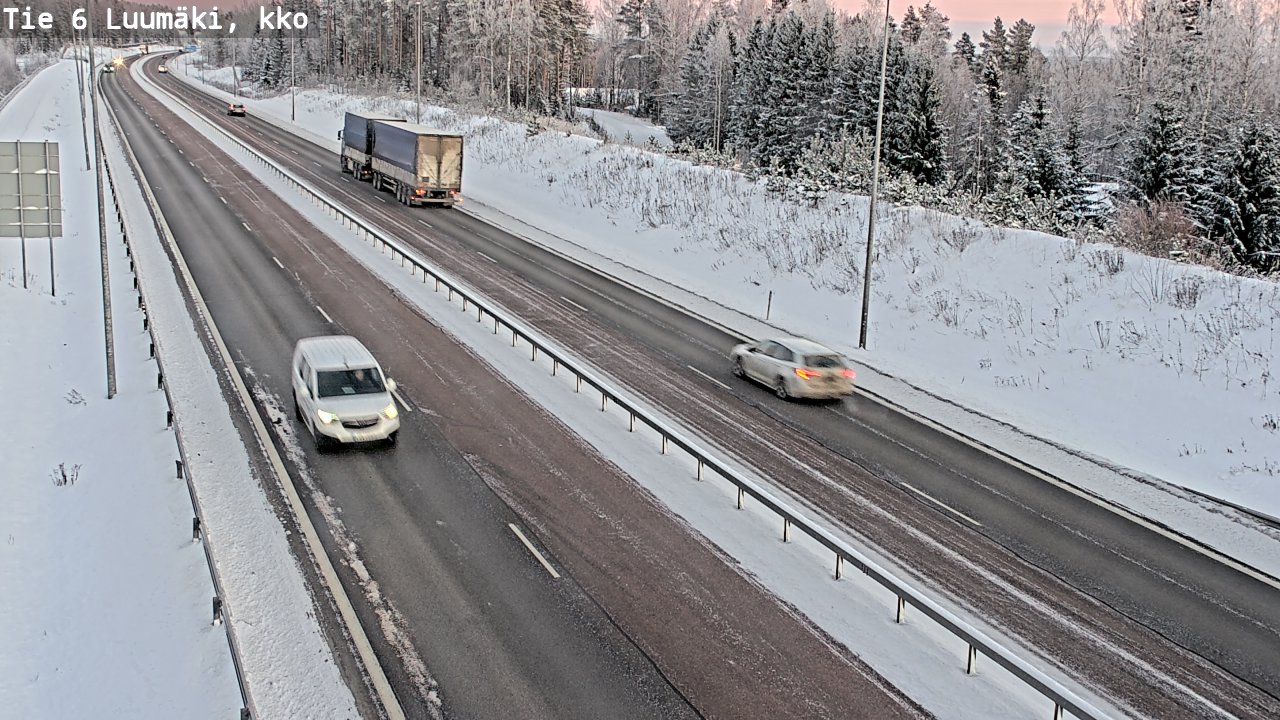 Kelikamerat Kuva Tie 6 Luumäki, kirkko, Luumäki, Etelä-Karjala