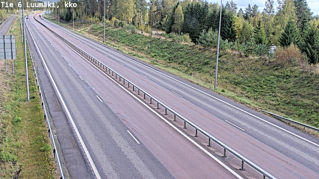 Weather Camera Image Road 6 Luumäki, kirkko, Luumäki, Etelä-Karjala