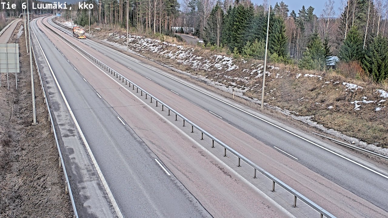 Weather Camera Image Road 6 Luumäki, kirkko, Luumäki, Etelä-Karjala