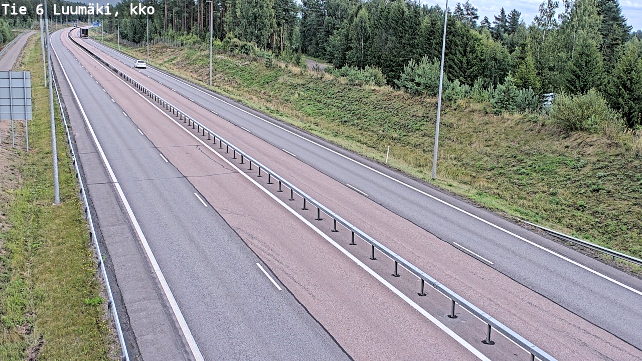 Weather Camera Image Road 6 Luumäki, kirkko, Luumäki, Etelä-Karjala