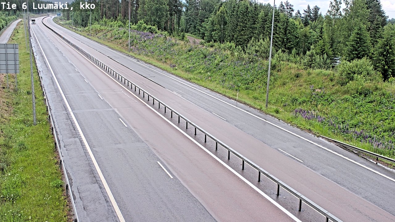 Kelikamerat Kuva Tie 6 Luumäki, kirkko, Luumäki, Etelä-Karjala