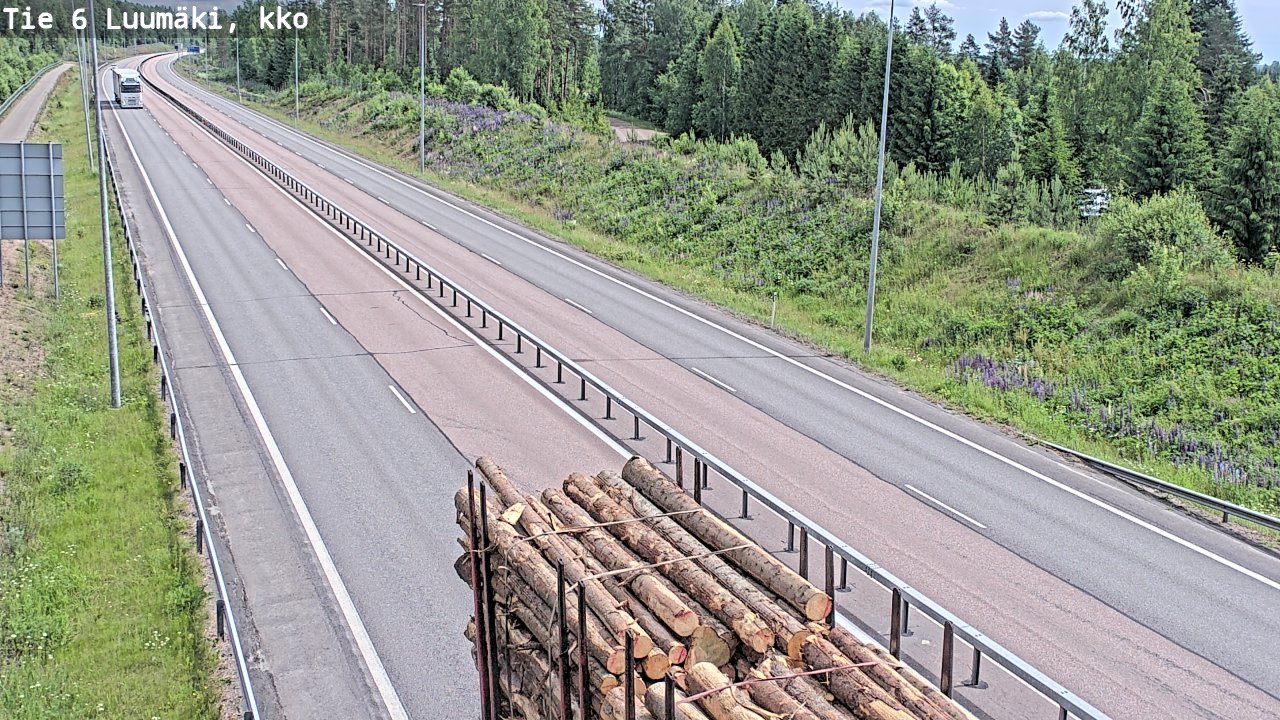Kelikamerat Kuva Tie 6 Luumäki, kirkko, Luumäki, Etelä-Karjala
