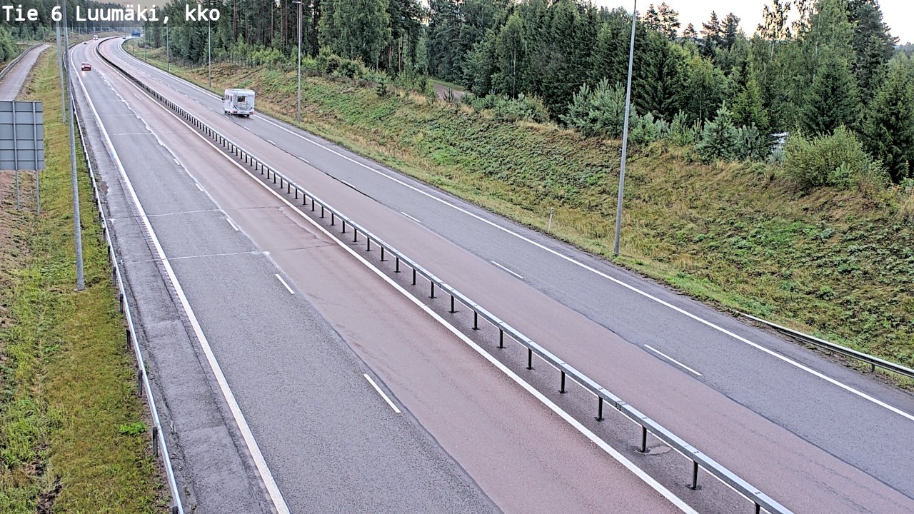 Kelikamerat Kuva Tie 6 Luumäki, kirkko, Luumäki, Etelä-Karjala