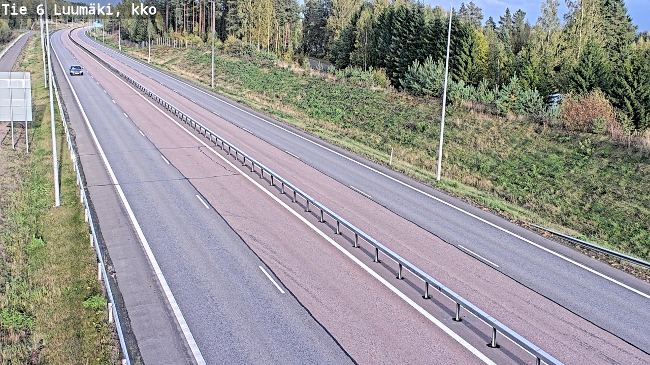 Weather Camera Image Road 6 Luumäki, kirkko, Luumäki, Etelä-Karjala