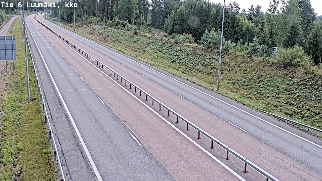 Kelikamerat Kuva Tie 6 Luumäki, kirkko, Luumäki, Etelä-Karjala