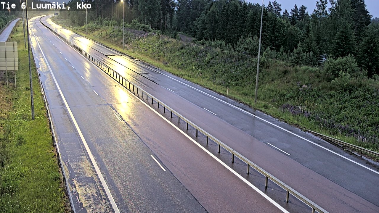 Kelikamerat Kuva Tie 6 Luumäki, kirkko, Luumäki, Etelä-Karjala