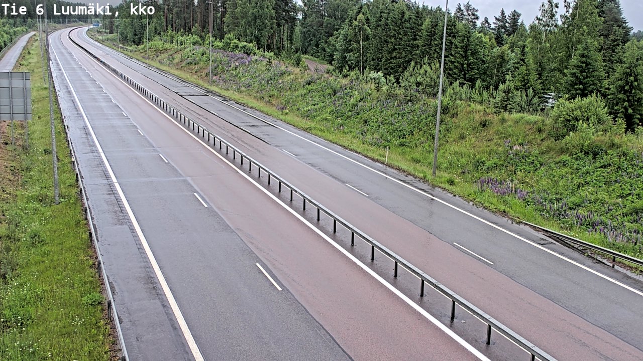 Kelikamerat Kuva Tie 6 Luumäki, kirkko, Luumäki, Etelä-Karjala