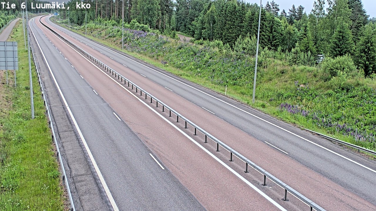 Kelikamerat Kuva Tie 6 Luumäki, kirkko, Luumäki, Etelä-Karjala