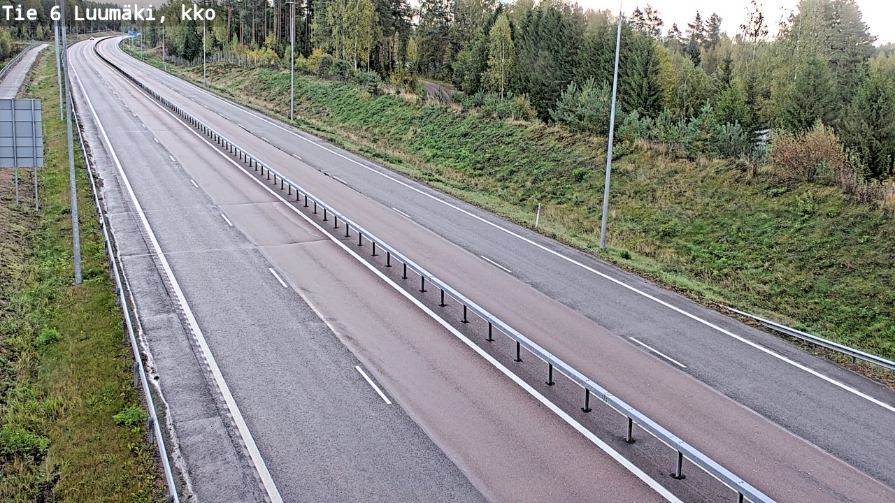 Weather Camera Image Road 6 Luumäki, kirkko, Luumäki, Etelä-Karjala