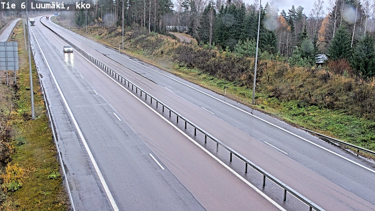 Weather Camera Image Road 6 Luumäki, kirkko, Luumäki, Etelä-Karjala