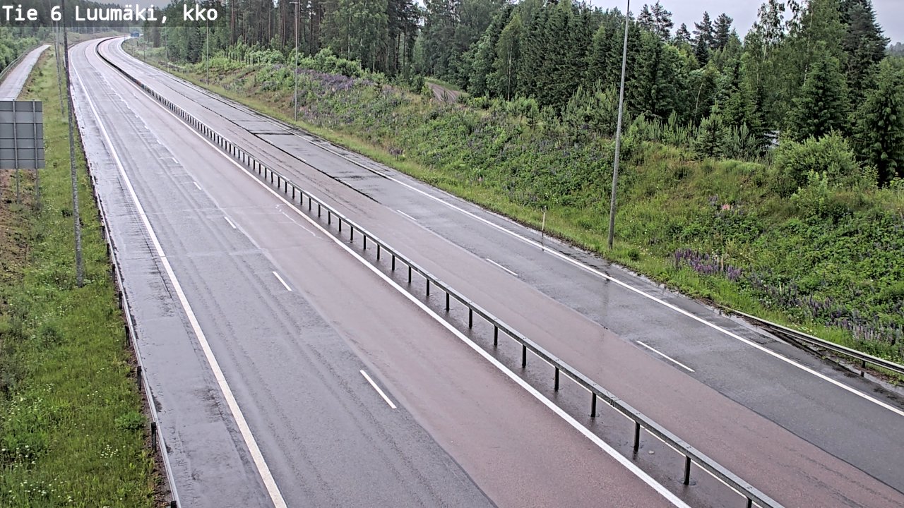 Kelikamerat Kuva Tie 6 Luumäki, kirkko, Luumäki, Etelä-Karjala