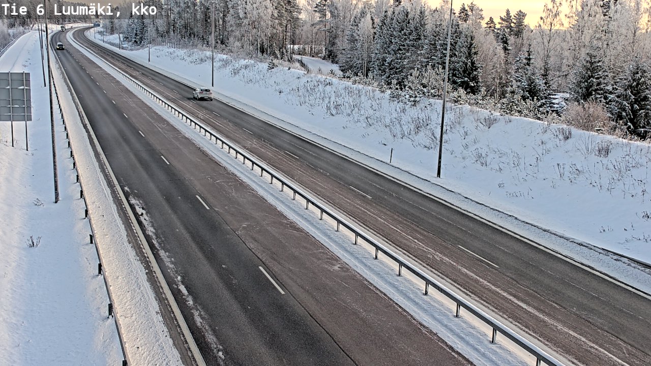 Weather Camera Image Road 6 Luumäki, kirkko, Luumäki, Etelä-Karjala