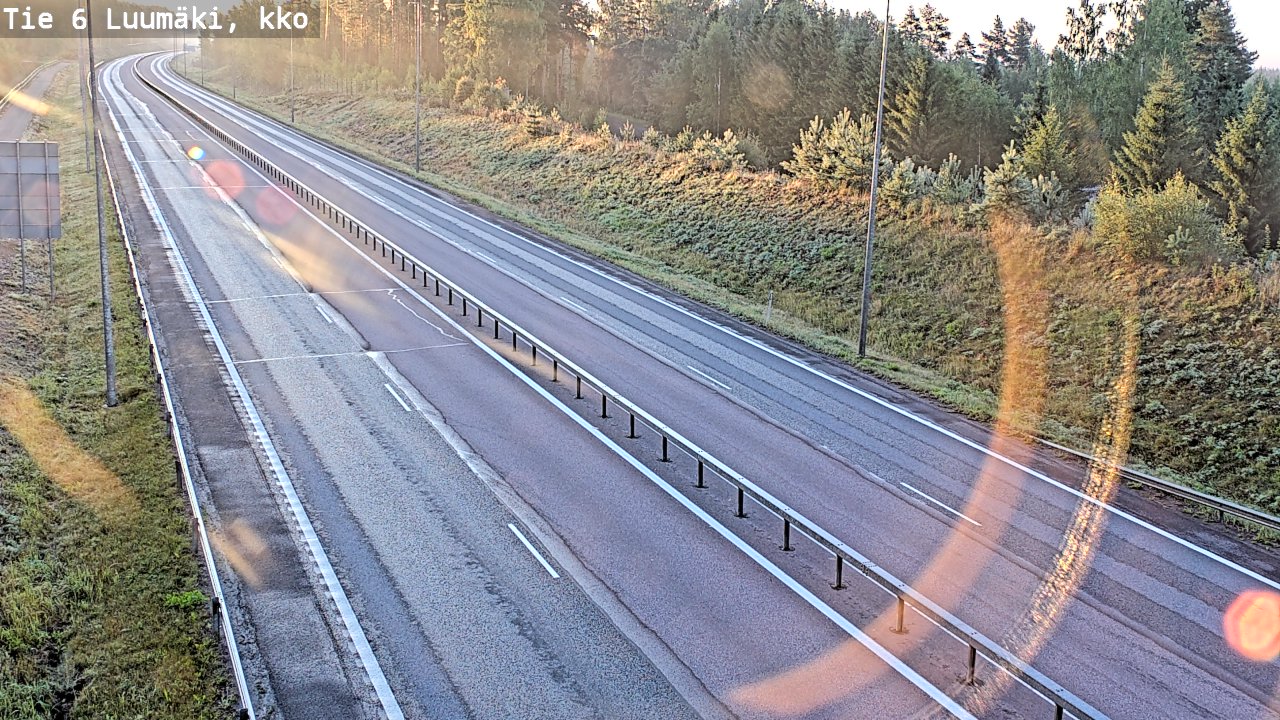 Kelikamerat Kuva Tie 6 Luumäki, kirkko, Luumäki, Etelä-Karjala