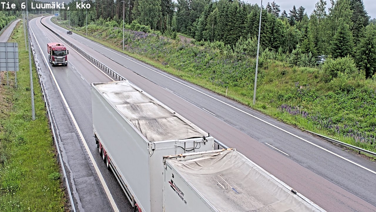 Weather Camera Image Road 6 Luumäki, kirkko, Luumäki, Etelä-Karjala